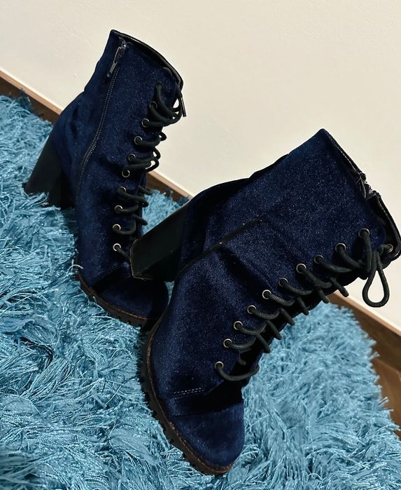 Botine damă catifea