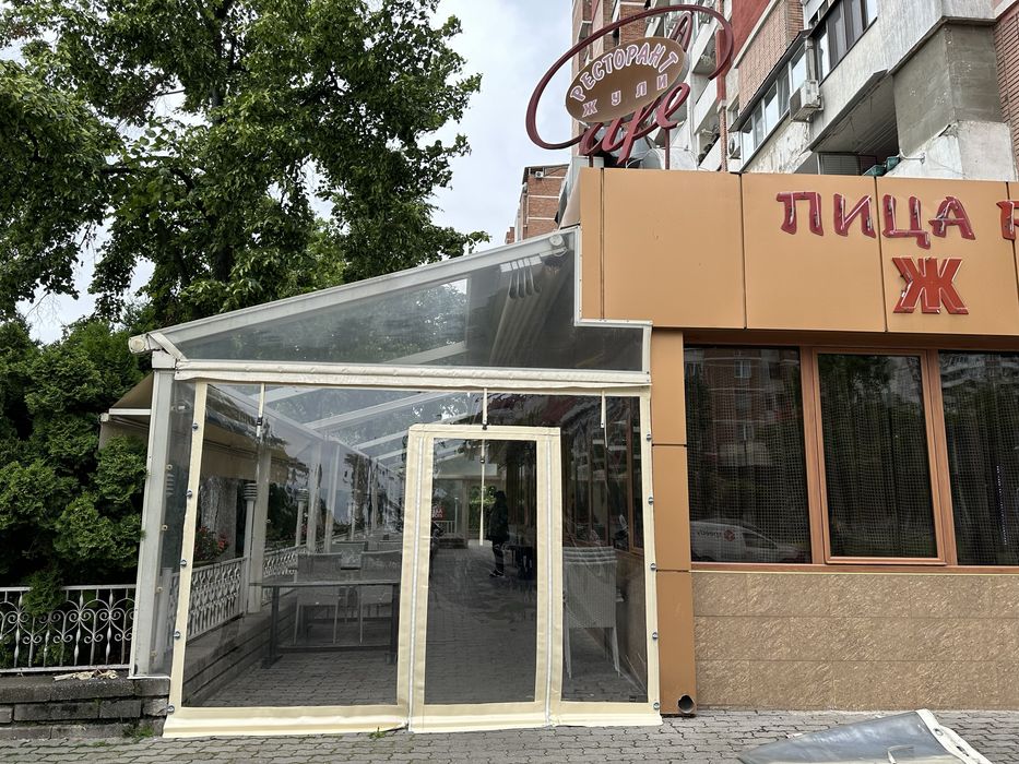 Ветроупорни завеси тенти PVC винил кристал сенници ветробрани перголи