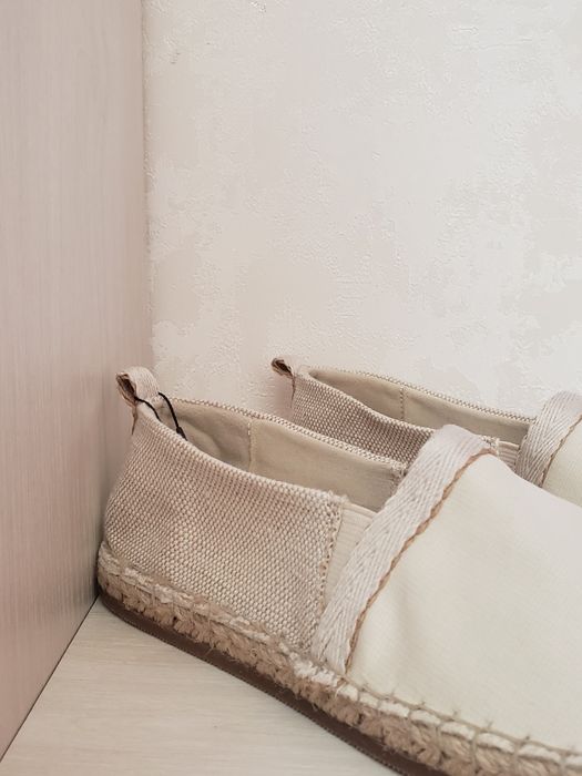 Эспадрильи Zara,хлопковые,повседневная носка,лоферы Zara,размер 34