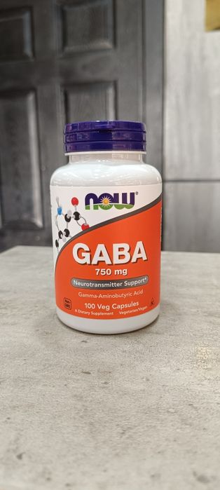 Now Gaba 750 mg 100 veg capsules