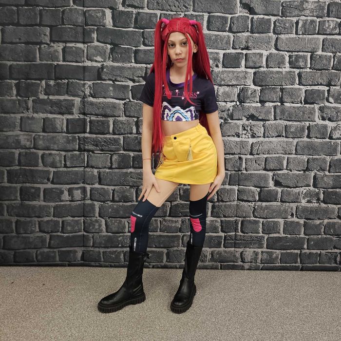 Mira Kpop Demon Hunters Costum Anime Premium pentru Copii Cosplay Handmade pentru Petreceri Comic Con și Evenimente