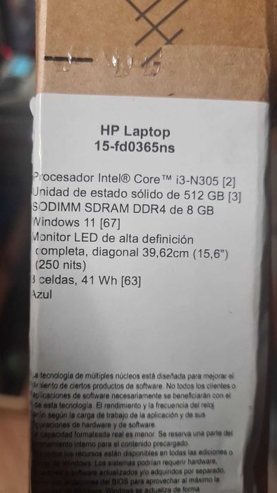 HP 15.6" Laptop Intel Core i3-N305 8GB RAM Nou!!!