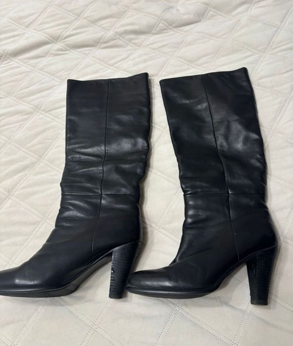 Женские кожанные сапоги ЕВРОЗИМа