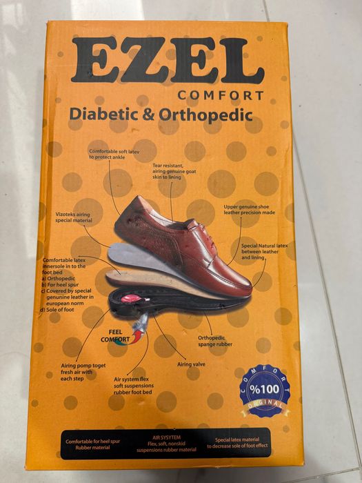 Мъжки ортопедични обувки EZEL Comfort Diabetic & Orthopedic