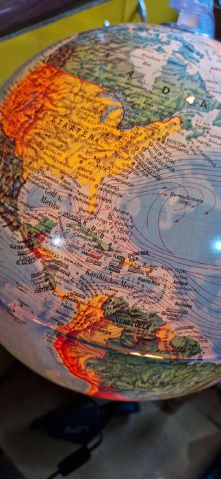 Vând glob pământesc cu bec tip didactic