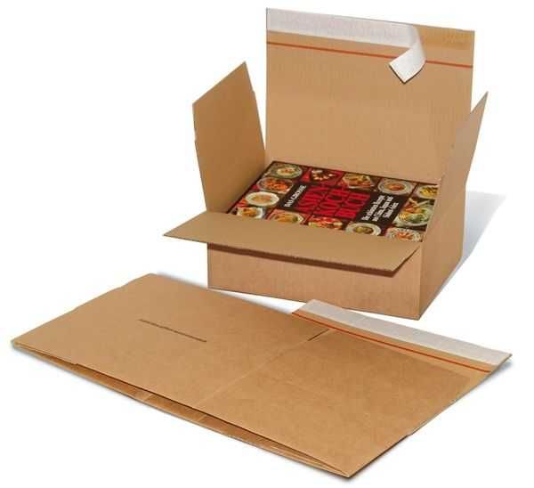 Немскa сглобяема картонена кутия Qwikbox 185x185x125 mm, самозалепваща