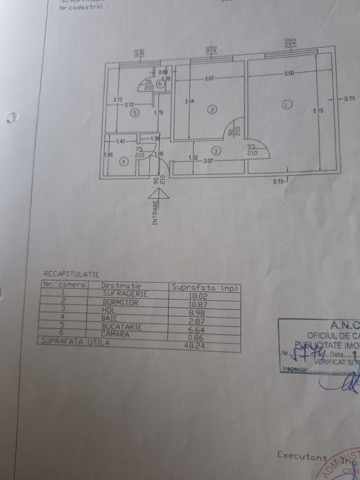 Vând apartament doua camere