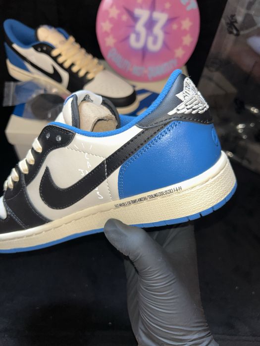 jordan 1 low fragment blue travis
