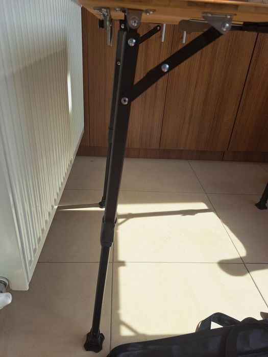 Masă camping pliabilă bambus Holiday Travel + husă, ca nouă