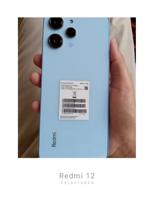 Redmi 12 yangi xotirasi 128 8