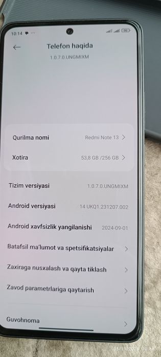 Redmi not 13  yangi 10 kun ishlatilgan