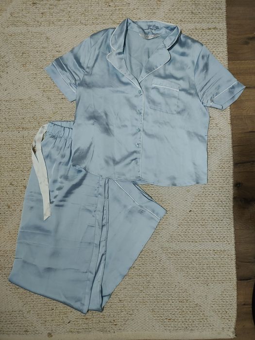 Светло синя сатенена пижама/нощница Primark
