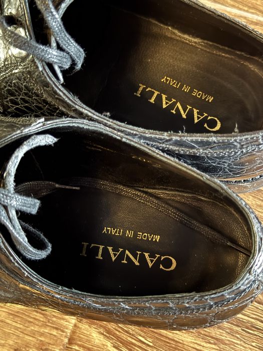 Pantofi Canali Piele crocodil 41