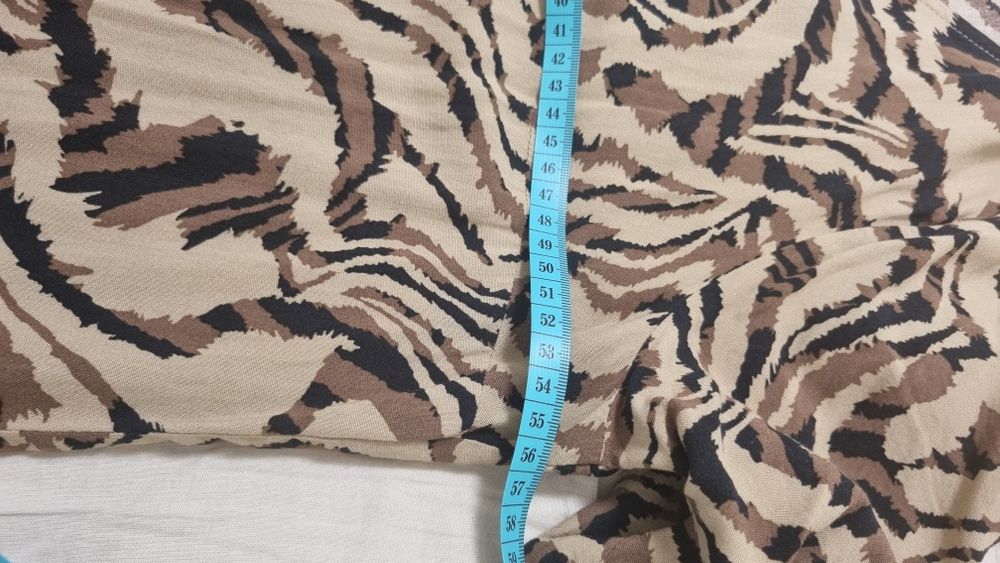 Rochie Zara viscoza xxl bej maro negru