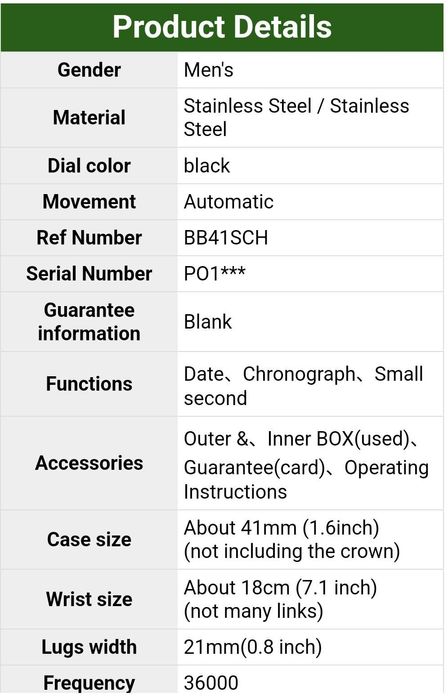 Ceas Bulgari Zenith El Primero BB 41 SCH an 2021