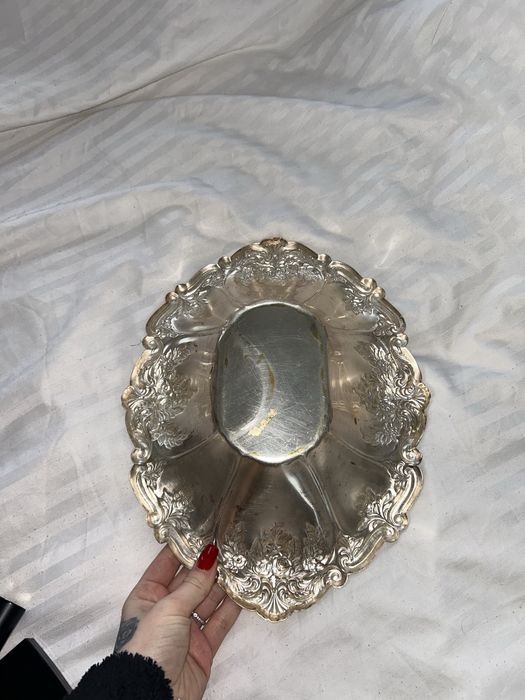 Bol fructiera alpaca argintata