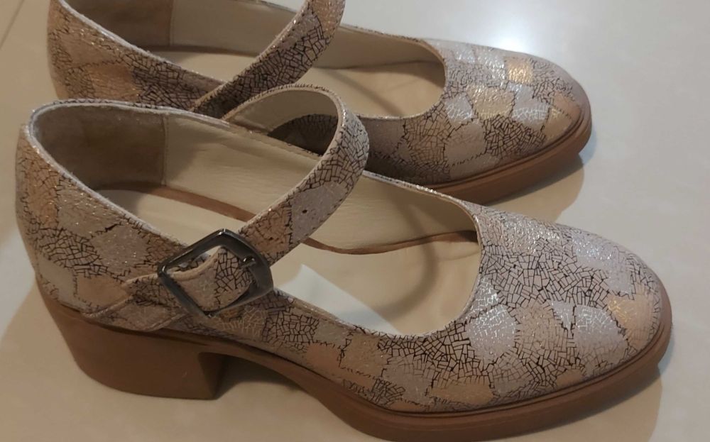 Дизайнерски обувки естествена кожа Gabina