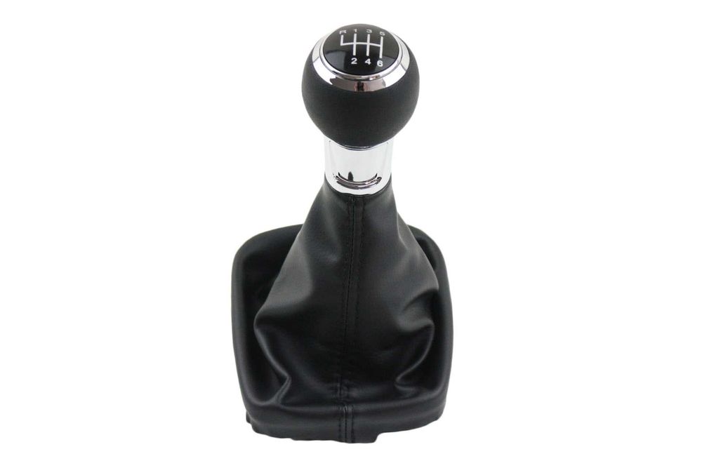 Кожена Топка за скоростен лост с Маншон за Ауди Audi A3 S3 8P 5/6ск.