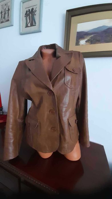 Jacheta dama din piele naturala „Love Story, Blendy she”