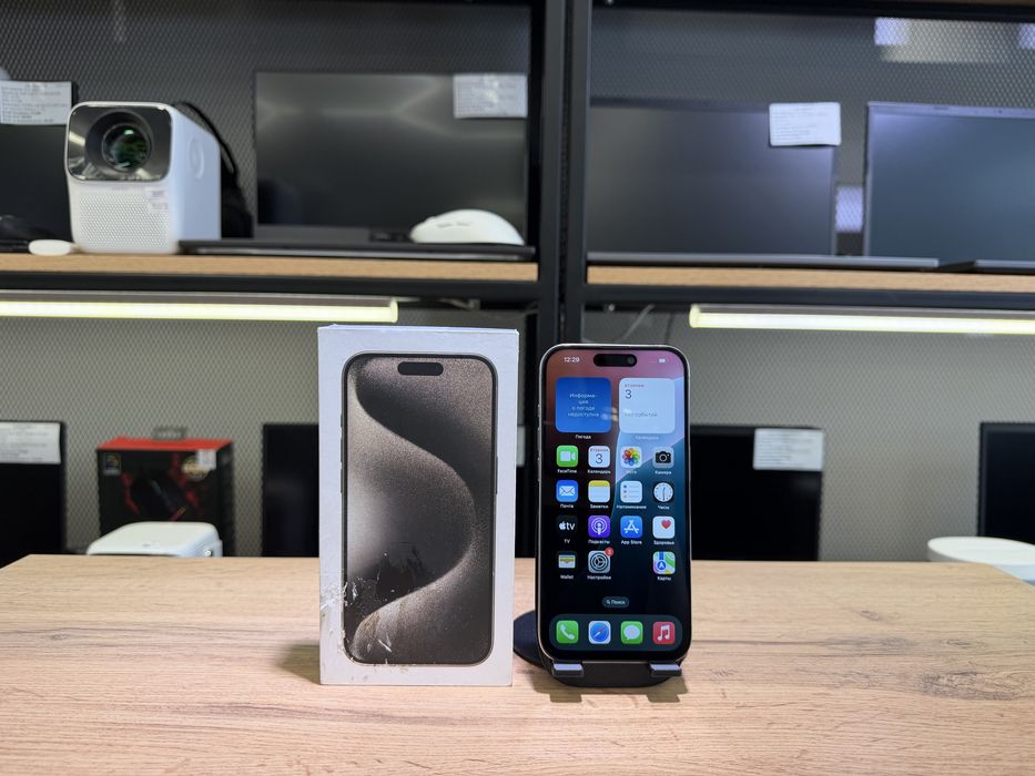 iPhone 15 Pro, 128 GB, Natural Titanium, АКБ89%, 1045/А10