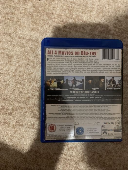 Indiana Jones The Complete Adventure 1-4/ Индиана Джоунс 1-4 blu-ray