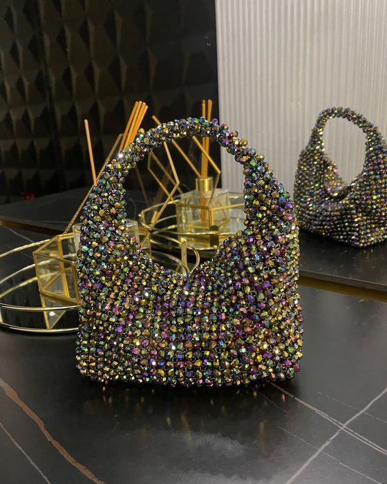 Блестящая Сумка из хрустальных бусин
