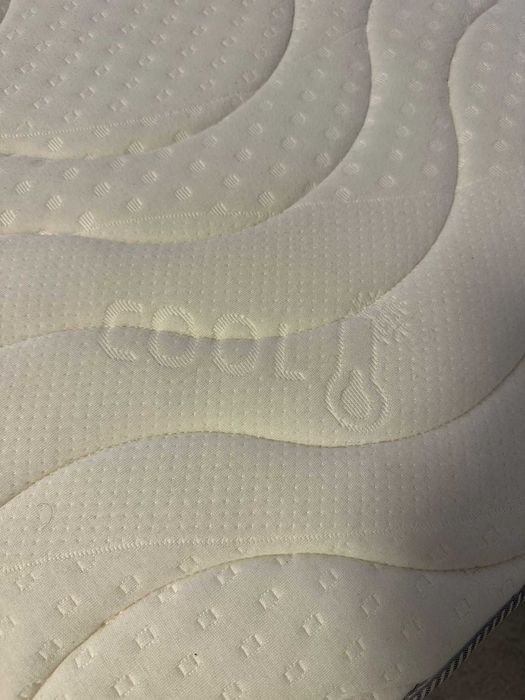 Pat tapițat + saltea DreamZone 160x200 somieră rabatabilă