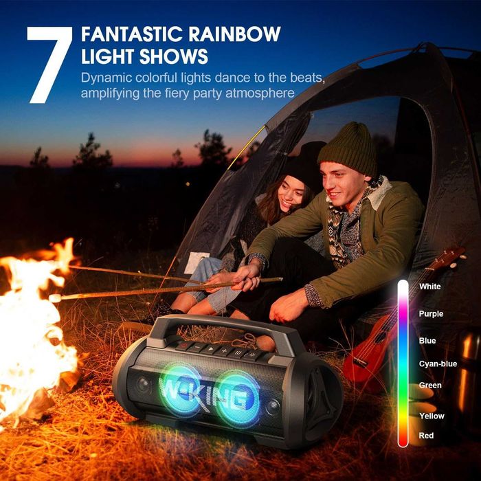 W-King D10 70W, безжична Bluetooth тонколона с безжичен микрофон