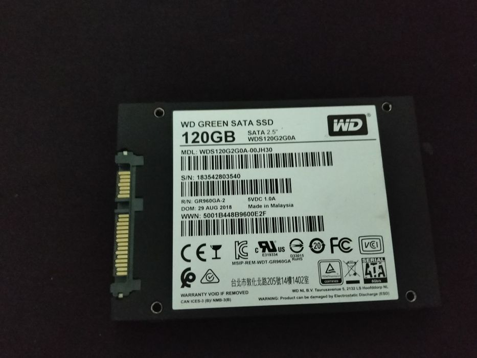 WD Green SSD 120GB — SATA 2.5"