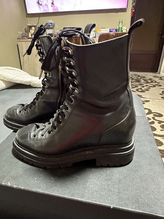 Ghete dama musette din piele