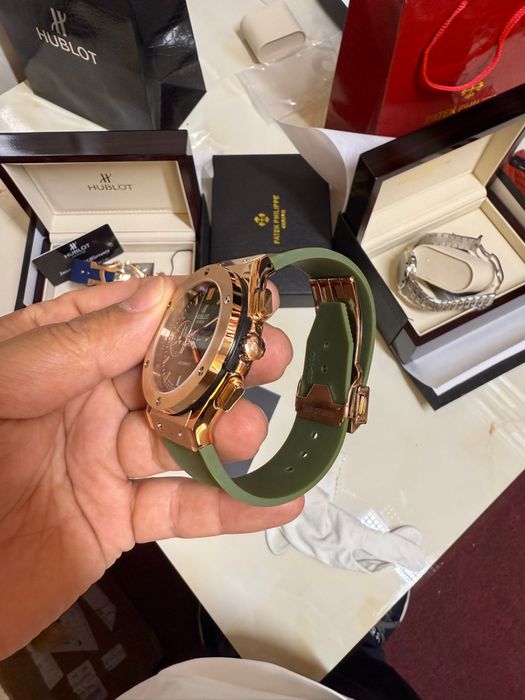 Hublot Classic Fusion Chronograph green rose gold