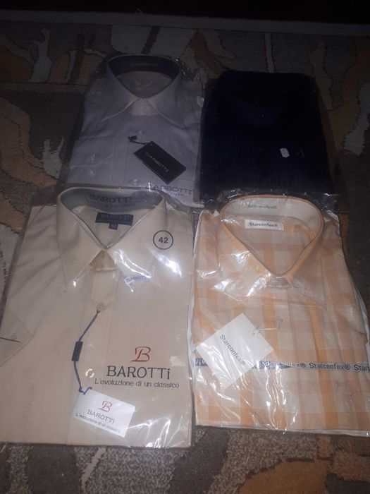 Camasi marimea 42 (41-42) L maneca scurta noi in ambalaj.