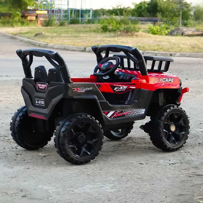 OFERTA Masinuta electrica 4x4, CAPE-X, 100W,12V, scaun tapitat NOUA