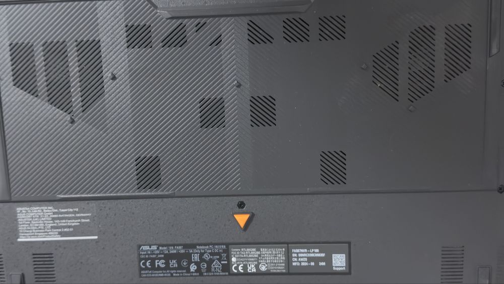 laptop ASUS tuf gaming FA507NVR