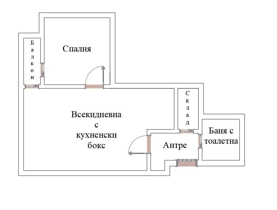 2-стаен в София-Гоце Делчев площ 68