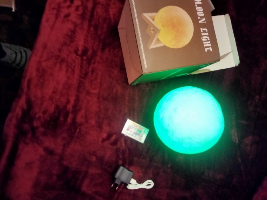 Лед лампа 3D луна