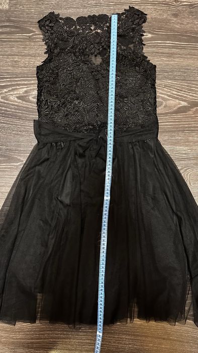 Официална черна рокля за момиче