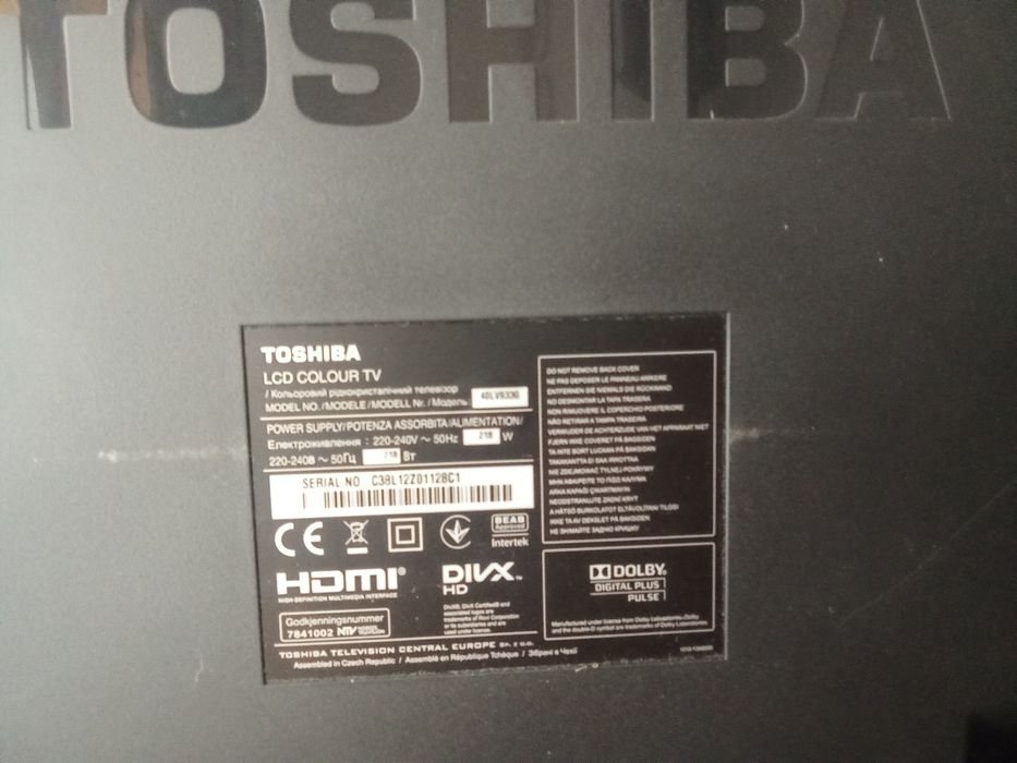 Телевизор ,,TOSHIBA,,100см Диагонал