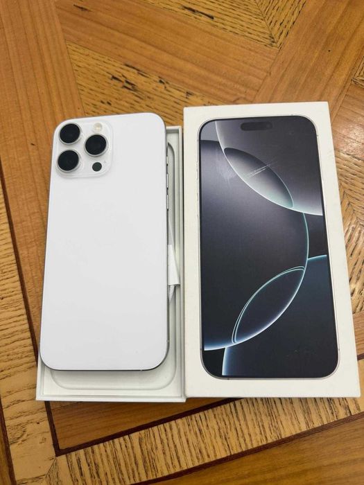 Phone 16 Pro Max / White Titanium / Baterie 100% / 1TB - Impecabil
