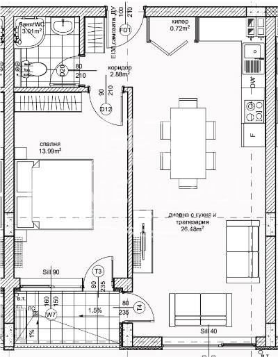 Продава се Двустаен апартамент в Варна, Възраждане 2 - 66 кв.м за 1043 €/кв.м - Снимка #10