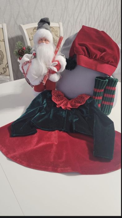 Аренда Костюм Гномика с гетрами для девочки 2-3 лет на Новогоднюю Ёлку