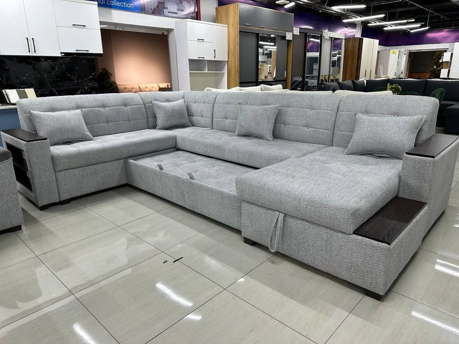 Углавой диван с механизмом