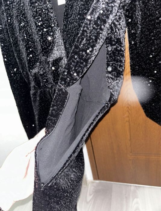 Rochie de seara neagra cu paiete