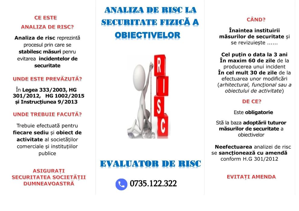 Evaluator Analiza de risc securitate fizica