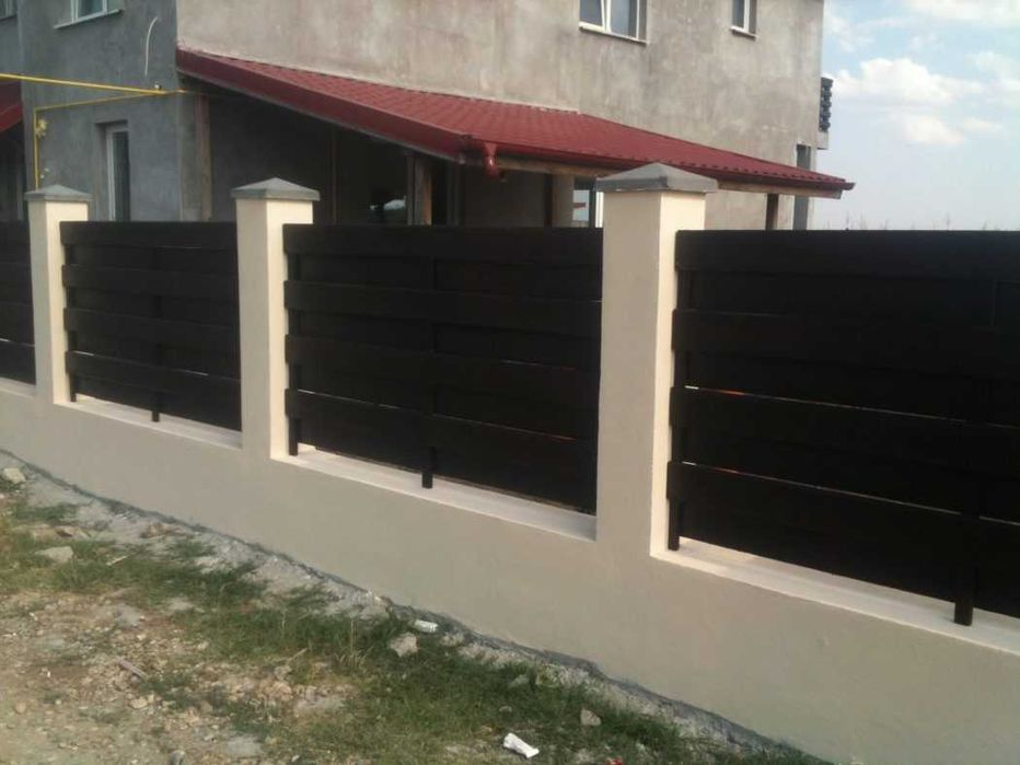 Garduri din panou stil jaluzele, sipca metalica, tabla si alte modele