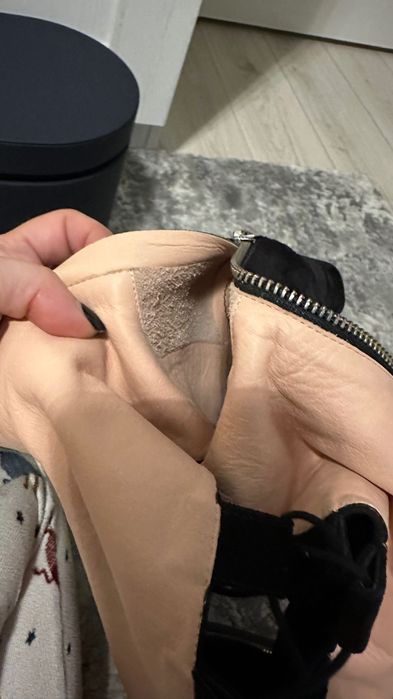 Cizme - sandale Musette negre mărimea 36