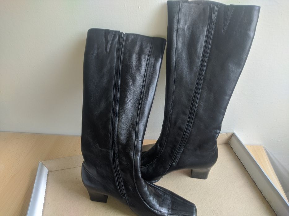 Cizme negre din piele naturala masura 36