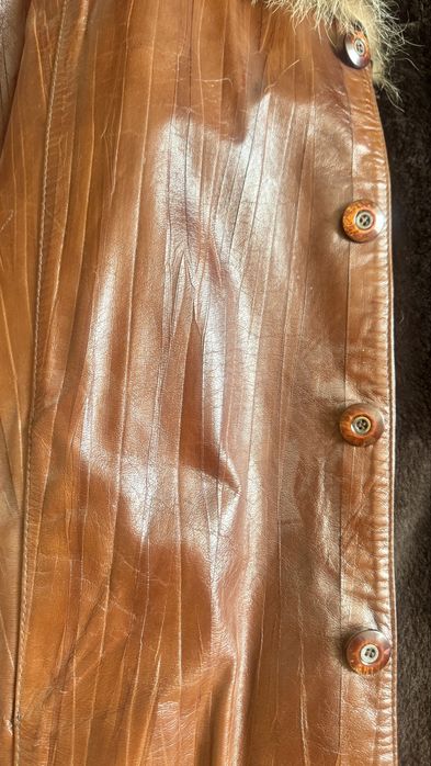 Кожанная дубленка