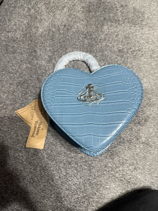 Geanta Vivienne Westwood Baby Blue din Piele