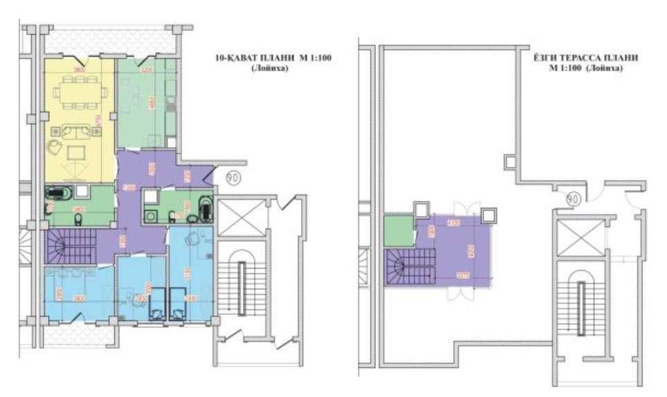4/10-11/11 188,55кв квартира на ЖК City Life Дуплекс Ор Piramit tower